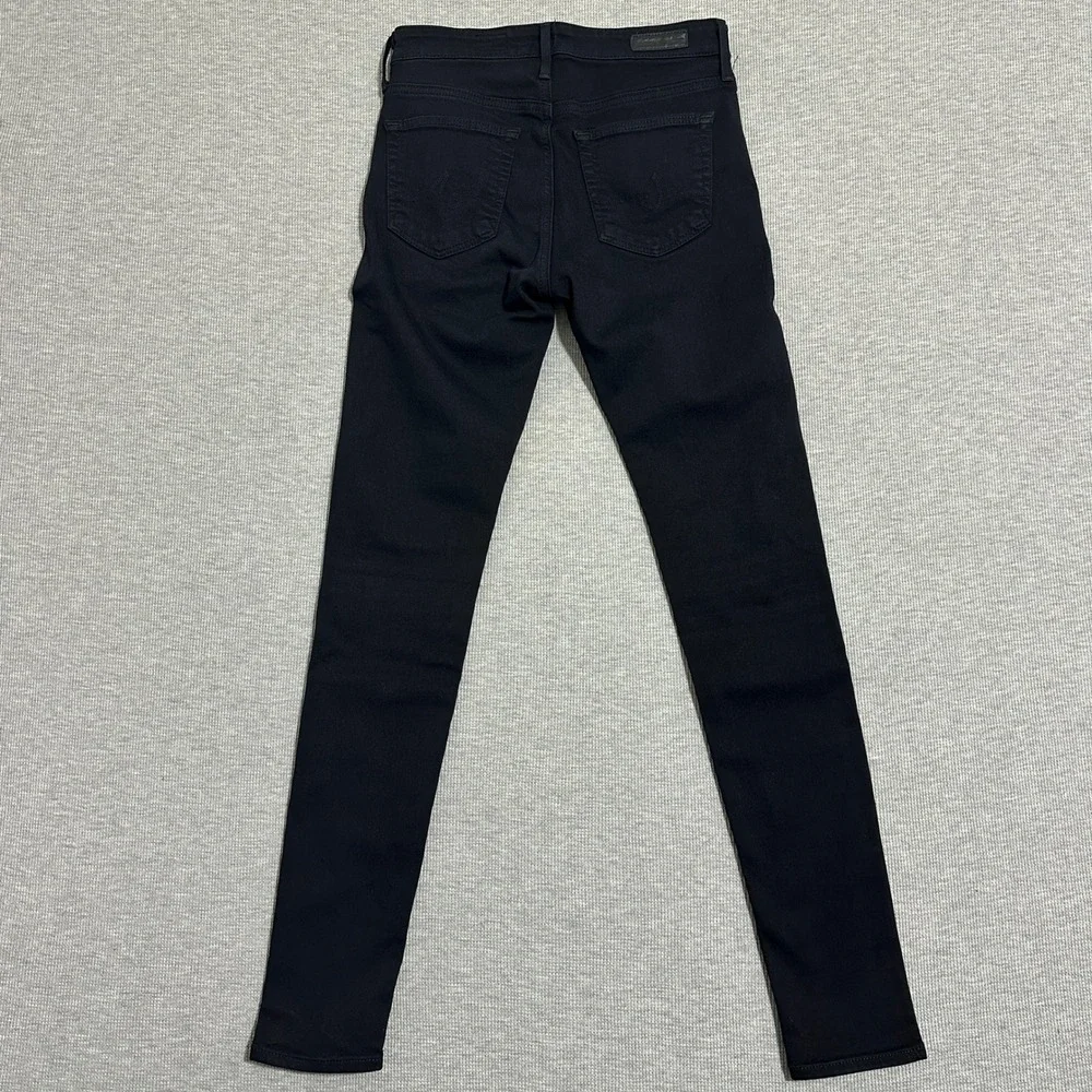 AG Adriano Goldschmied The‎ Farrah Skinny High Rise Jeans Black Women's Size 24R